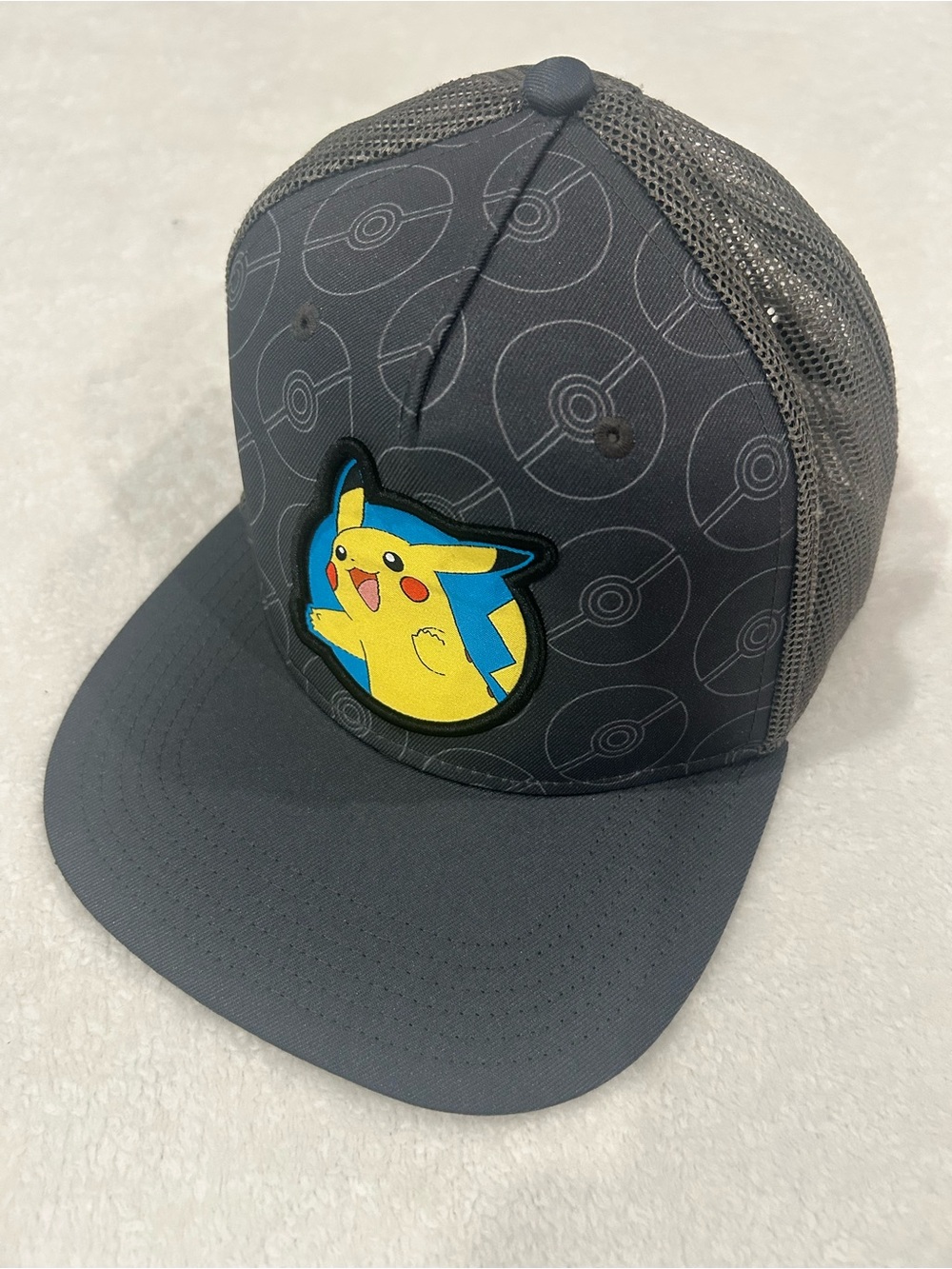 Pokemon PIKACHU Snapback Trucker Hat Cap kids youth Nintendo 2020 Game Freak
